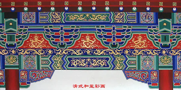 白城中国建筑彩画装饰图案